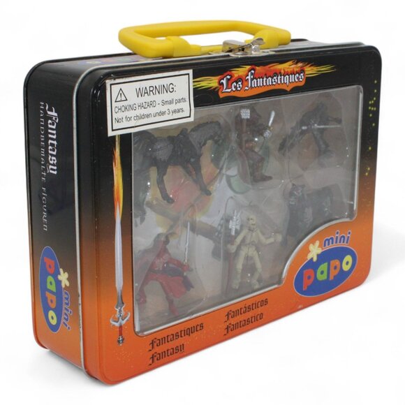 Papo Mini Les Fantastiques Fantasy Figures In Tin Carry Case - Picture 6 of 7
